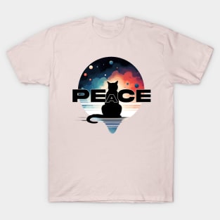 motivational and Peace: Cat Lover's Classic Design T-Shirt